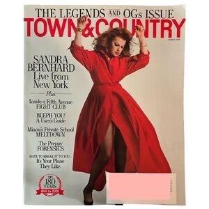Town and Country Magazine USA March 2026 Sandra Bernhard Legends OGs Issue Miami